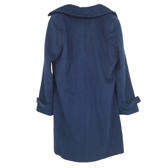 Sam Edelman Notched Collar Wool Blend Coat in Ink Size 14 NEW WITH TAGS - Picture 3 of 5